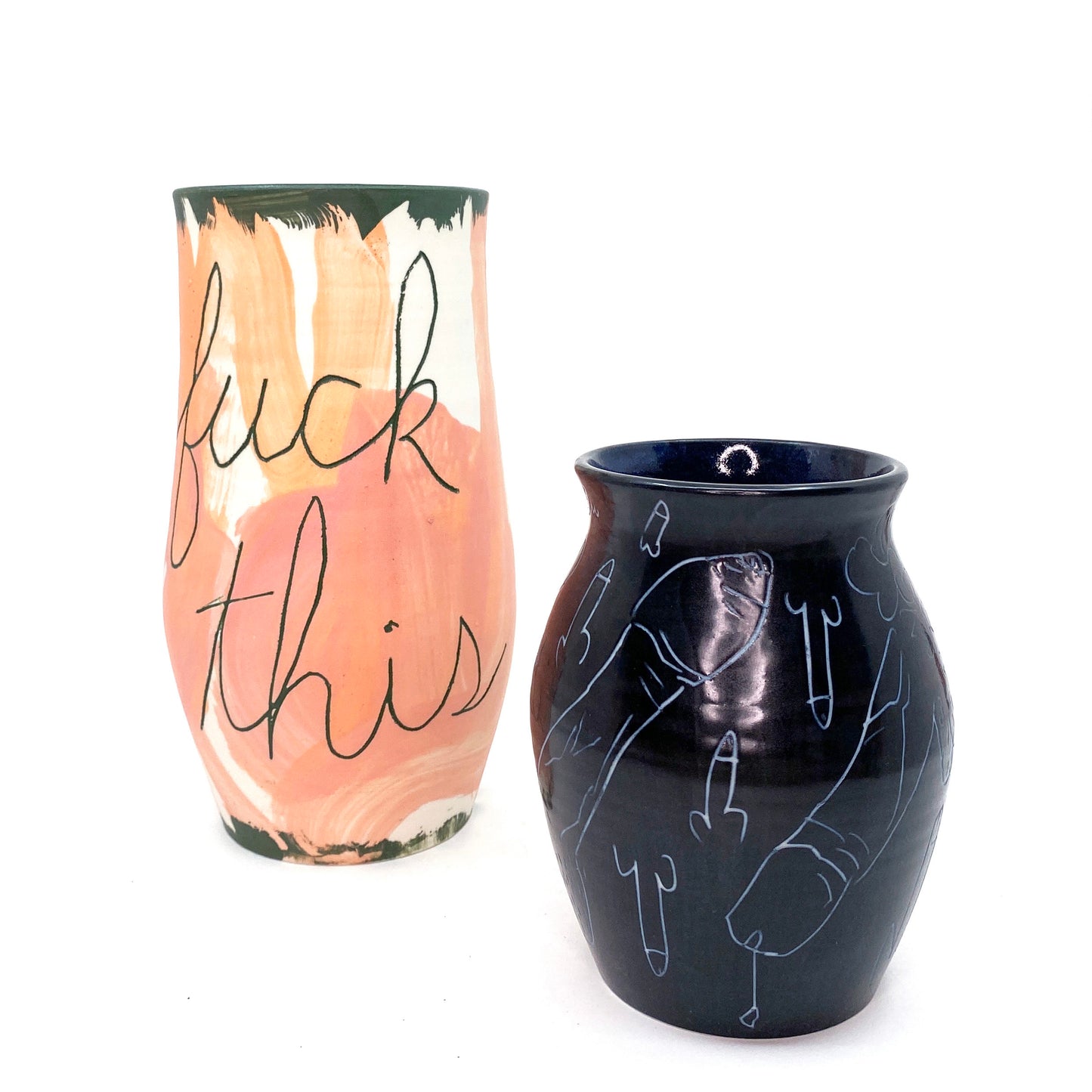 BW Cocks Vase