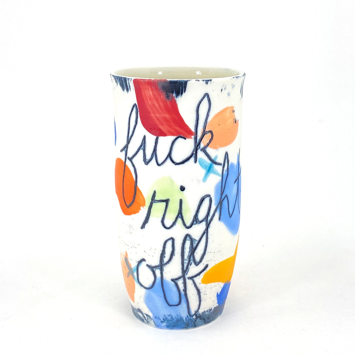 fuck right off cup/vase