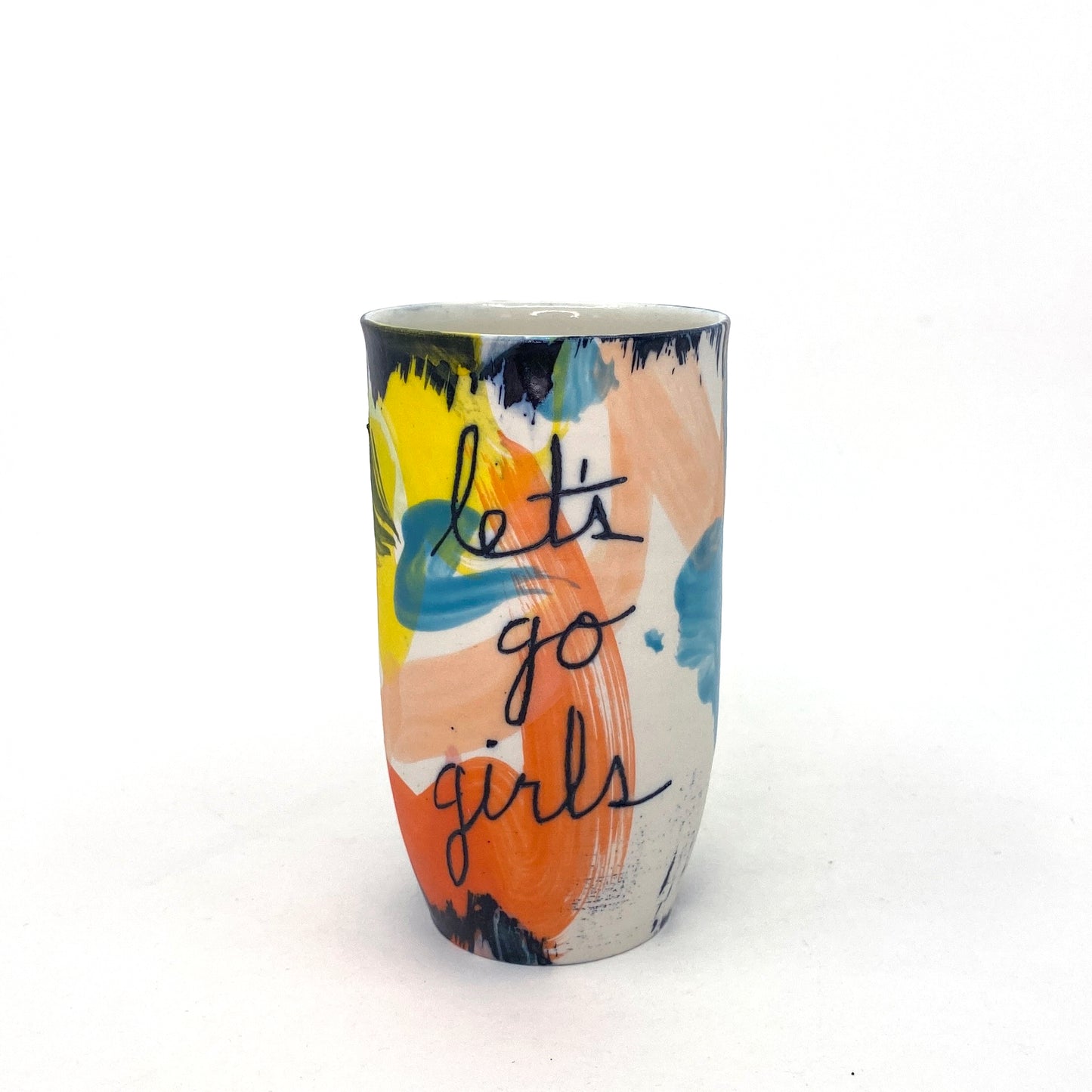 Let's Go Girls vase/tumbler