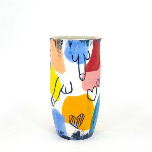 Hearts and Dicks cup/vase