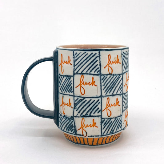Stamped Orange Fucks Mug