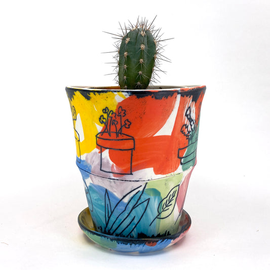 Planter with Plants